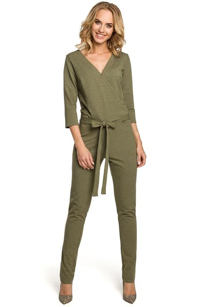 Coverall med halsen M330, Khaki, XL