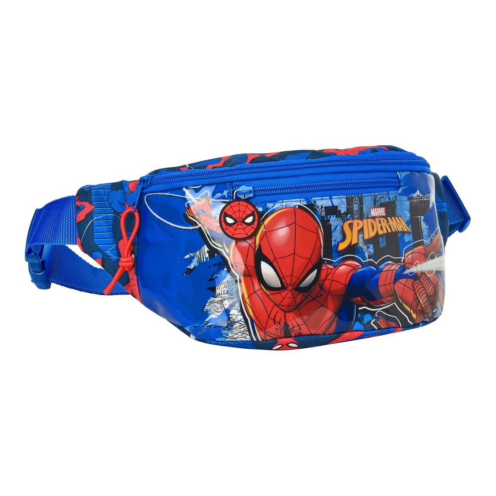 Midjeväska Spiderman Great power Röd Blå (23 x 12 x 9 cm)