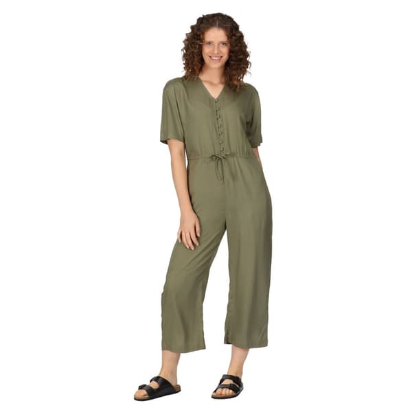 Regatta Jumpsuit med kort ärm och lättviktsknapp i Streap-modell för damer/damer