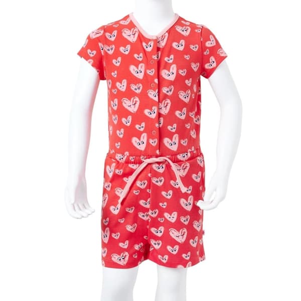 vidaXL Buksedress for barn rød 92