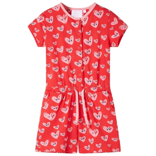 vidaXL Jumpsuit för barn röd 116