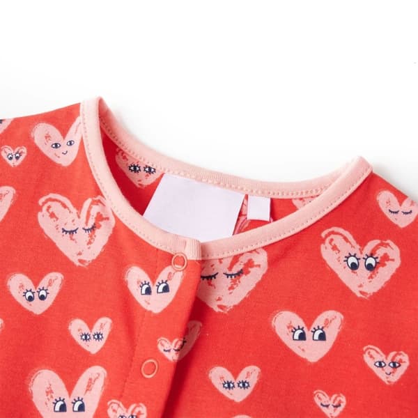 vidaXL Buksedress for barn rød 104