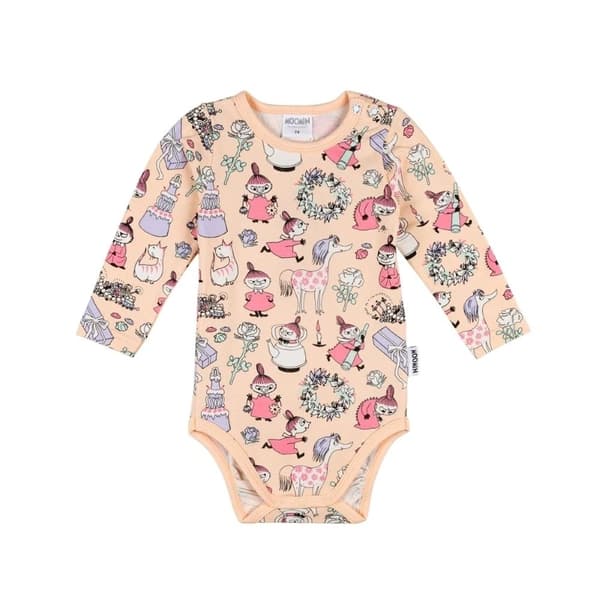 Moomin Mys kalas-body fersken Lys orange 80