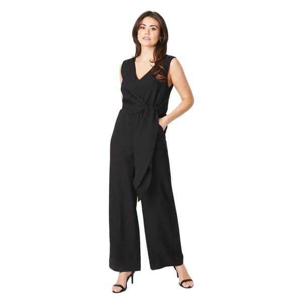 Principles Womens/Ladies Plain Waist Tie Jumpsuit Black 14 UK