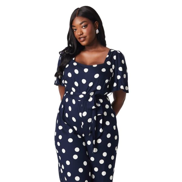 Dorothy Perkins Womens/Ladies Spotted Waist Tie Plus Jumpsuit