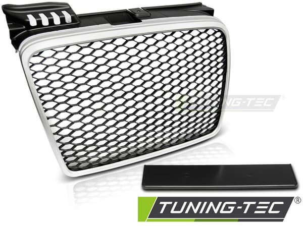Grill AUDI A4 (B7) RS STYLE 11 04-03 08 MATT SILVER