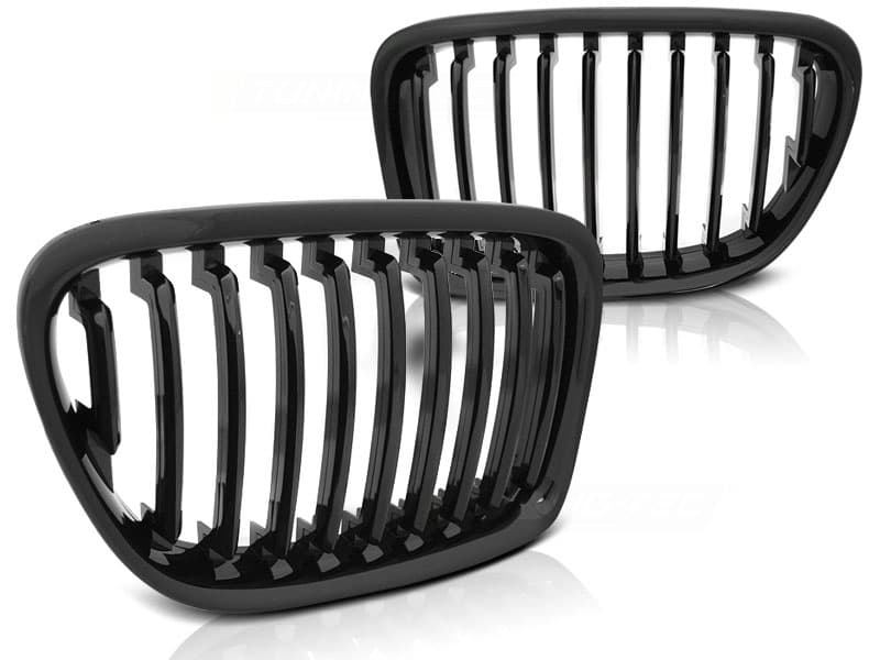 Grill BMW X1 E84 10 09-08 12 GLANS SVART