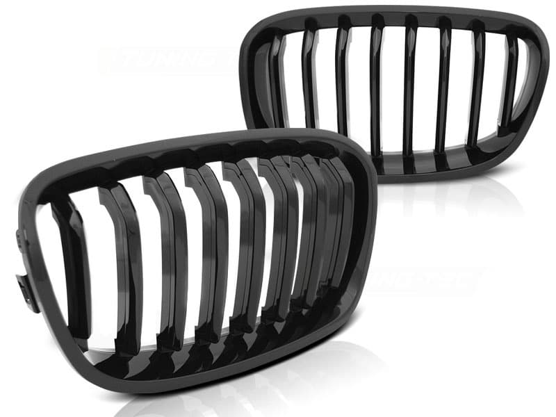 Grill BMW F20 F21 11-12 14 GLANS SVART