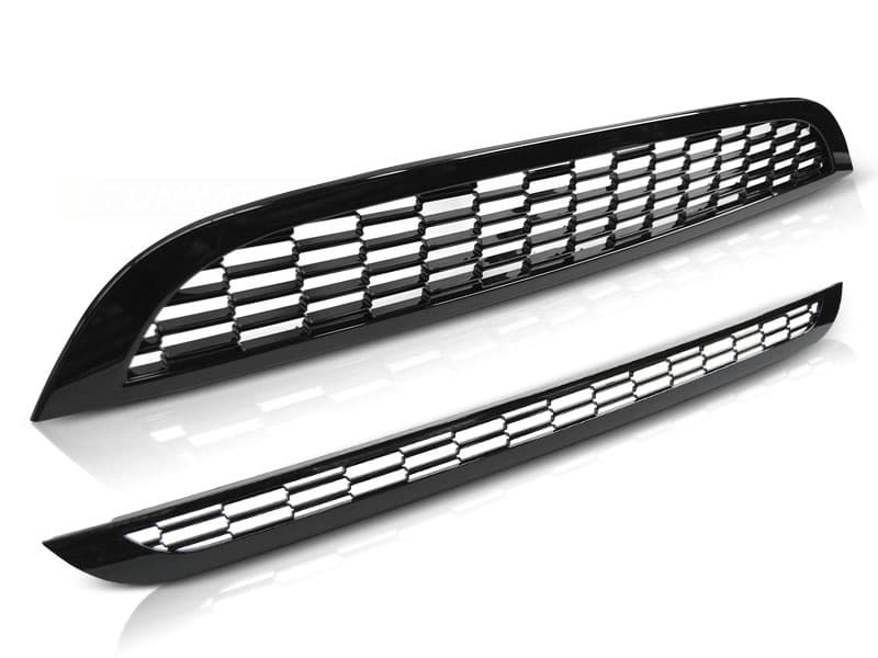 Grill MINI COOPER 01-06 R50 / R53 S TYP GLANS SVART