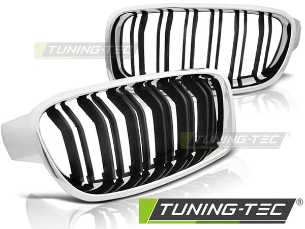 Grill BMW F30 / F31 10 11- M3-UDSEENDE KROM SORT