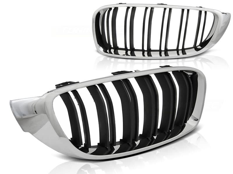 Grill BMW F32 F33 F36 13- M4 LOOK KROM SVART