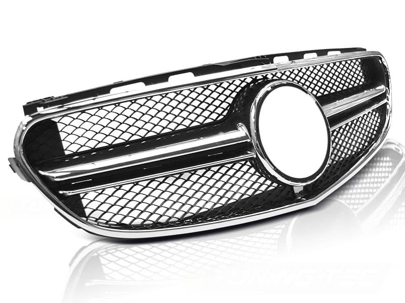 Grill MERCEDES W212 13-16 E63 AMG STYLE SVART KROM