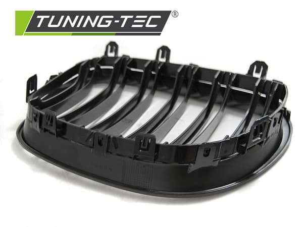 Grill BMW E60/E61 07 03-10 SKINNENDE SORT DOBBELT STANG M-LOOK