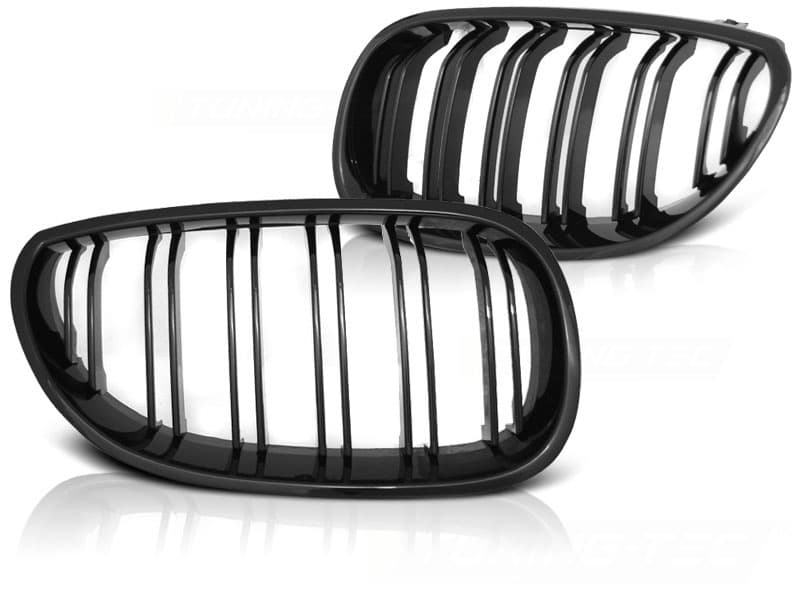 Grill BMW E60/E61 07 03-10 GLANSIGT SVART DUBBELSTAG M-LOOK