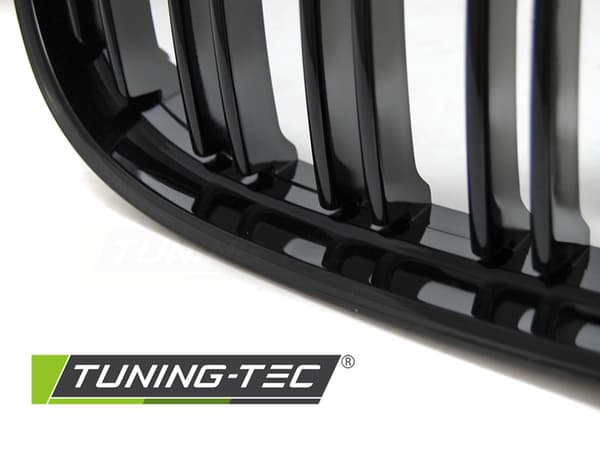 Grill BMW E90 / E91 LCI 09- BLANK SVART DUBBEL STÄNG M-LOOK