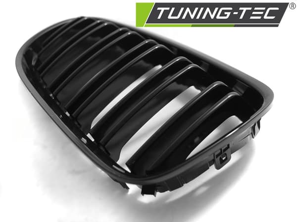 Grill BMW E90 / E91 LCI 09- BLANK SVART DUBBEL STÄNG M-LOOK