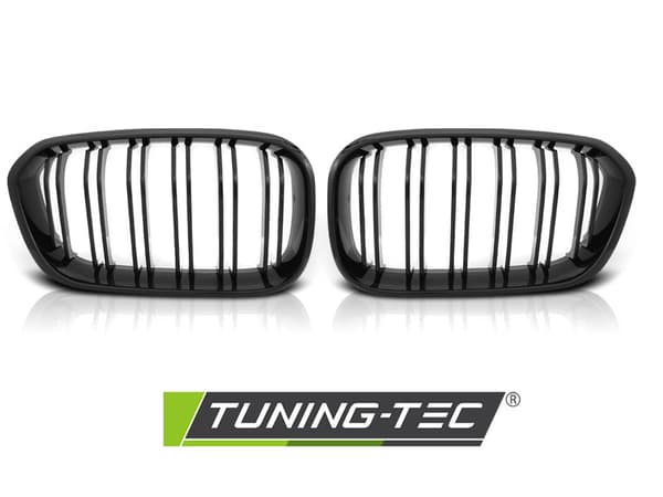 Grill BMW F20 F21 LCI 15-18 SKINNEN SORT DOBBELT STANG
