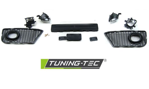 Tuning kofanger AUDI A3 08-12 RS STIL KROM SORT