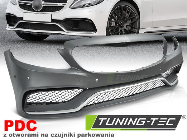 Tuning kofanger MERCEDES W205 14- C63 stil PDC