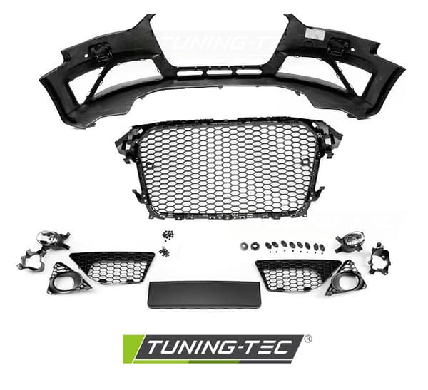 Tuning stötfångare AUDI A4 B8 12-15 RS STIL SVART PDC