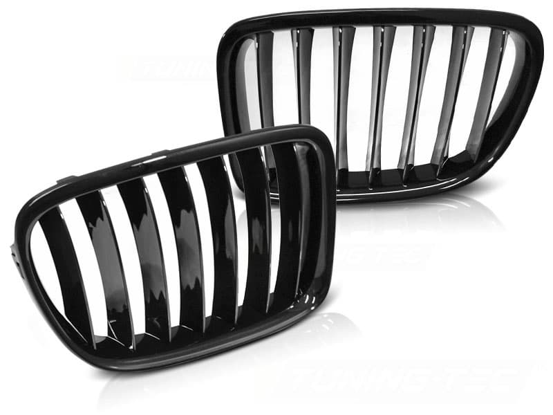 Grill BMW X1 84 LCI 12-14 GLANS SVART