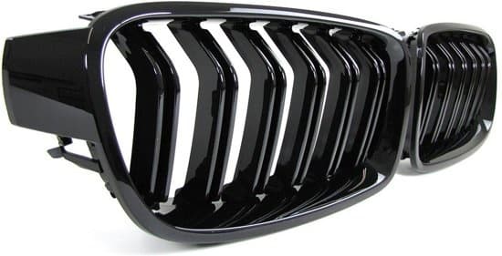 Sportnjuregrill blanksvart BMW 3-serie F30 F31