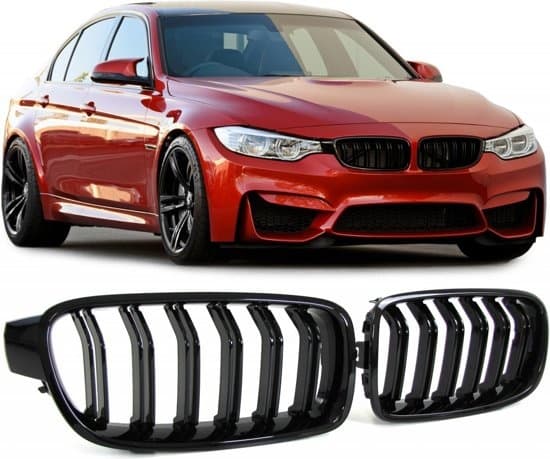 Sportnjuregrill blanksvart BMW 3-serie F30 F31
