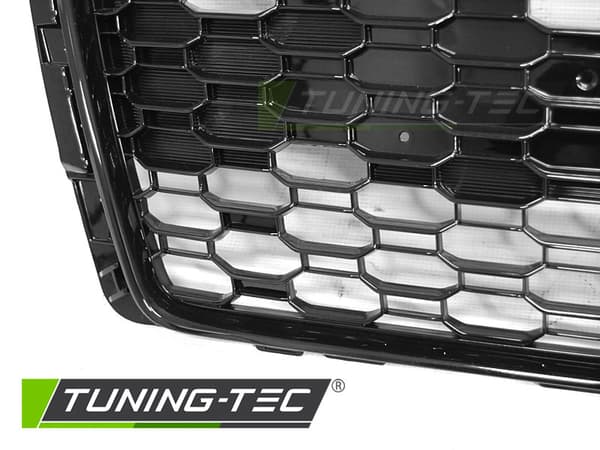 Grill till AUDI A4 B9 15-19 SPORT GLANS SVART