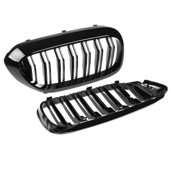 2X nyregitter GLANS SORT dobbeltstang til BMW 5-serie G30 G38 2017-2018