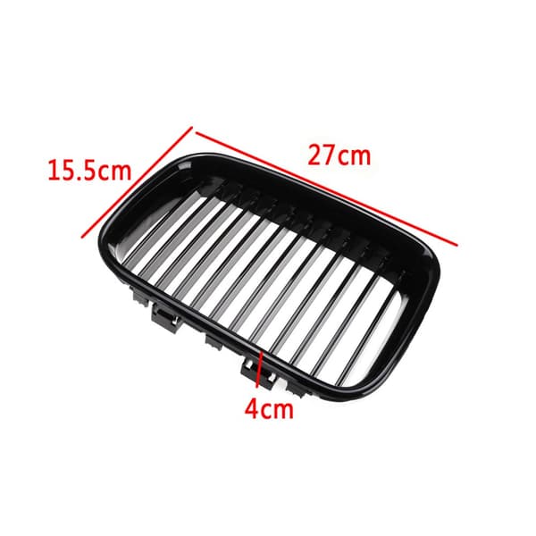 1 Par Brutto Sort erstatning M3 Style Sport Nyre Grill Cover til BMW E36 318/328/328 1992-1996