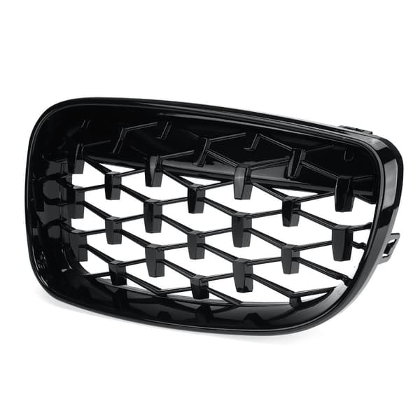 Par främre njurdiamantgrill för BMW 1-serie E81 E82 E87 E88