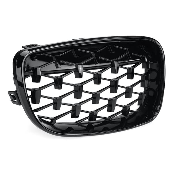 Par främre njurdiamantgrill för BMW 1-serie E81 E82 E87 E88
