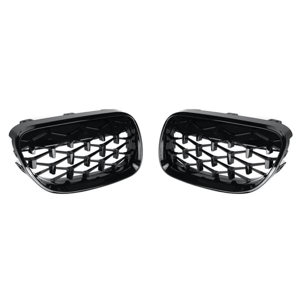 Glanssvart Diamond Meteor Grille i senaste stil passar BMW E92 E93 2010-2015