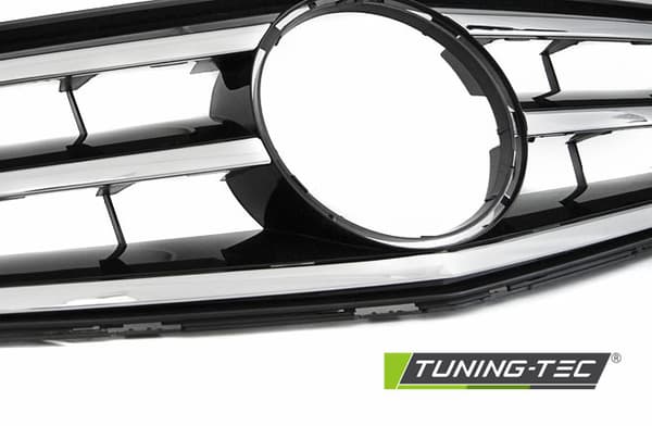 Grill MERCEDES W204 07-14 AVANTGARDE KROM-SORT