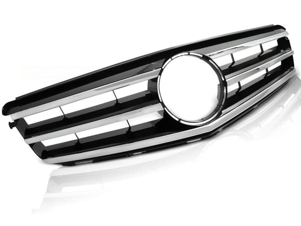 Grill MERCEDES W204 07-14 AVANTGARDE KROM-SORT