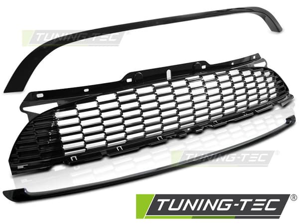 Grill MINI COOPER 10-14 R56/57/55 JCW STYLE GLOSSY SORT