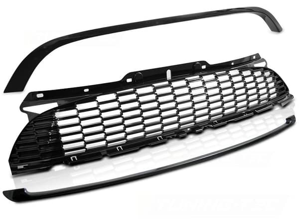 Grill MINI COOPER 10-14 R56/57/55 JCW STYLE GLOSSY SORT