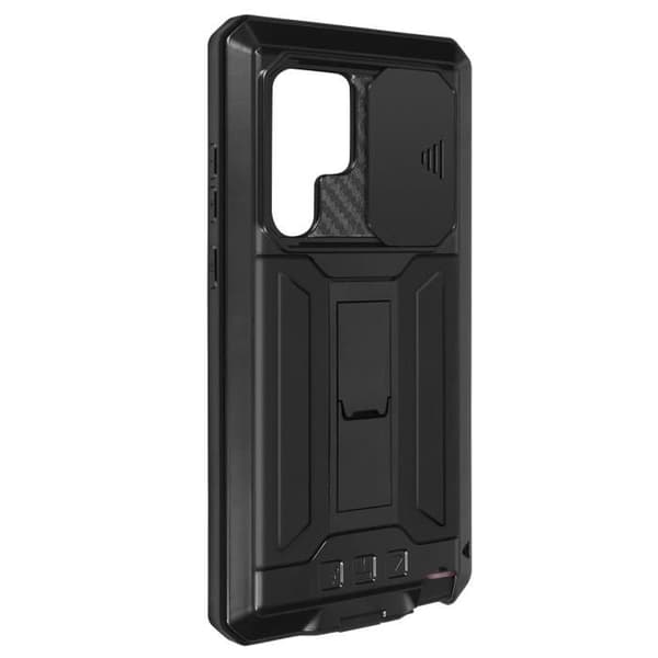 Samsung Galaxy S22 Ultra Integral Case Kickstand Camera Cover IP54 Standards Svart