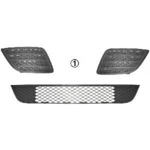 CENTRAL NEDRE LUFTINTAG GRILL TYPE II FORD FIESTA FRÅN 11/2005 TILL 10/2008