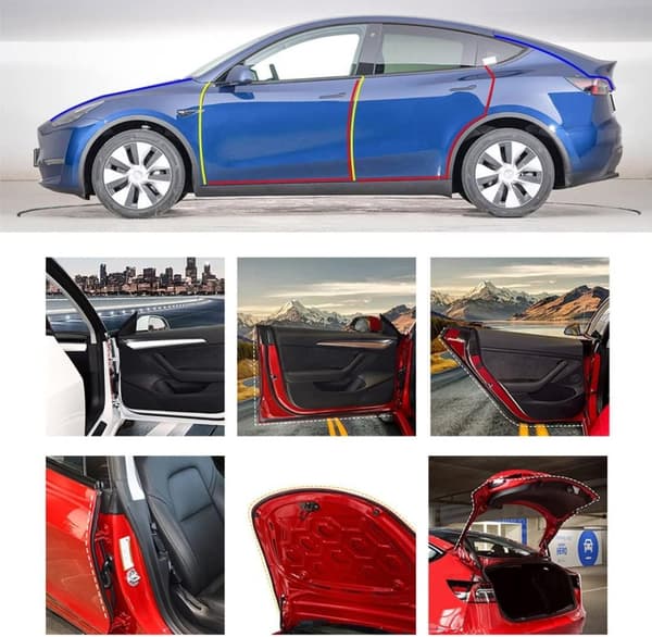 Tesla Model Y Door Tiivistesarja Kuminauhat 8 kpl