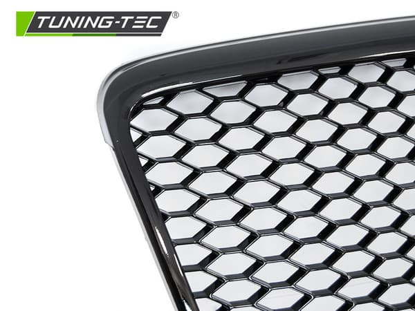 Grill till AUDI A6 C6 09-11 sedan/station SPORT GLANS SVART