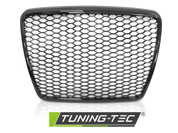 Grill till AUDI A6 C6 09-11 sedan/station SPORT GLANS SVART