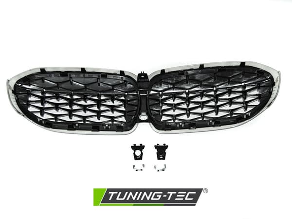 Grill BMW G20/G21 19- Diamant stil SØLV