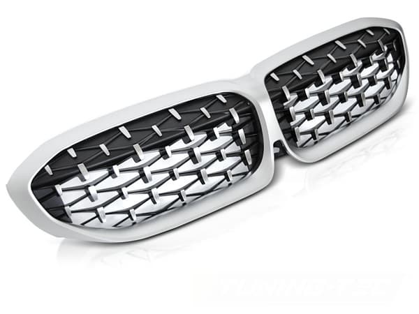 Grill BMW G20/G21 19- Diamant stil SØLV