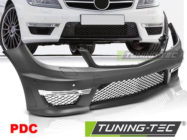 Tuningin etupuskuri MERCEDES W204 11-14 C63-tyyli PDC