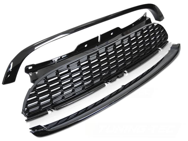 Grill MINI COOPER R56/57/55 06-09 JCW GLANS SVART
