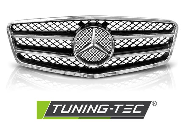 Grill MERCEDES W212 09-13 AMG STIL SVART KROM