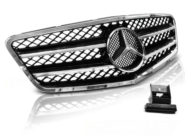 Grill MERCEDES W212 09-13 AMG STIL SORT KROM