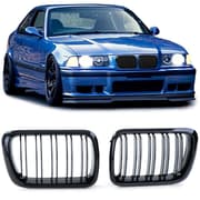Sport Grill - BMW 3 Series E36 96-99 - Tuplapalkki - Musta kiilto
