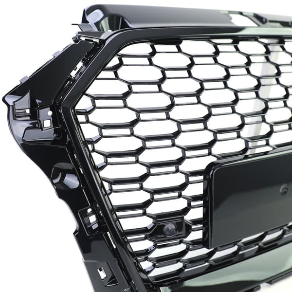 Honeycomb grill - Audi A3 8V 16-20 - sort blank - PDC velegnet